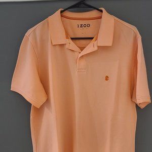 Used  IZOD Solid Oxford Polo Short Sleeve Shirt